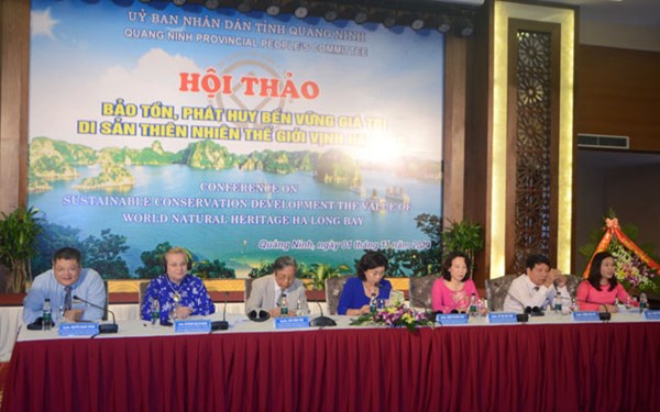 សិក្ខាសាលាស្តីពីការងារអភិរក្សពង្រីករាល់តំលៃនៃបេតិកភណ្ឌធម្មជាតិ ឈូងសមុទ្រHa Longដ៍ចីរភាព។